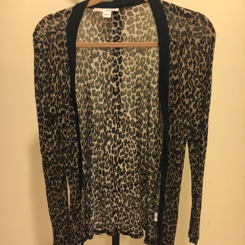 Animal print lightweight cardigan